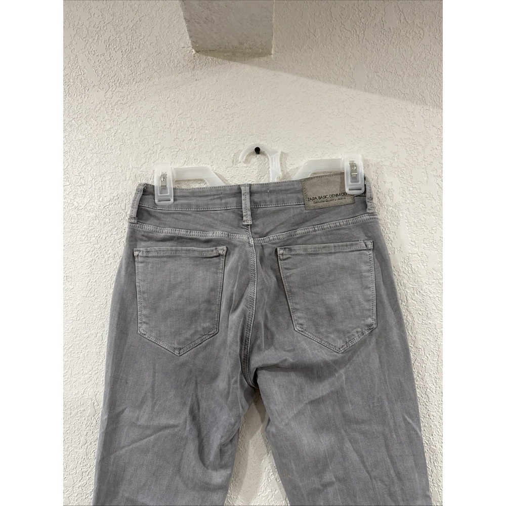 ZARA Basic Denim Gray Skinny Jeans, Sz 6